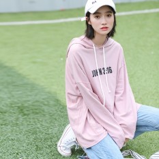 2018 Musim Semi Baru Feminim Mahasiswa Hoodie Plus Ukuran Wanita Kaus Panjang Lengan Olahraga Kasual Dirndl Bahan Katun Baju Anak -Internasional