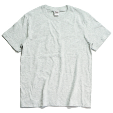 210G Warna Polos Dasar Berat Tebal Baju Dalaman Kaus (Putih Abu-abu)