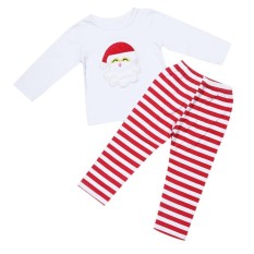 2 Pcs Baby Kids Pakaian Natal Santa Claus Dicetak T-shirt + Celana Panjang-Intl