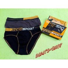 2Pcs Celana Dalam Segi Tiga Pria Dewasa Rider R 371 B Karet Boxer - Ea6755