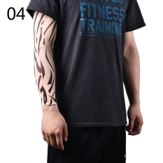 2 buah stoking lengan tato palsu W04 yang fashionable