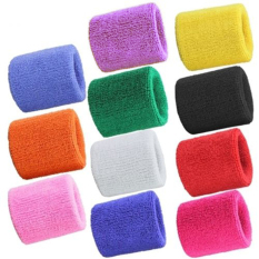 2 Buah Gelang Lapangan Squash Sweatbands The Sports Bulutangkis Sepak Bola Band Pergelangan Tangan Kuning