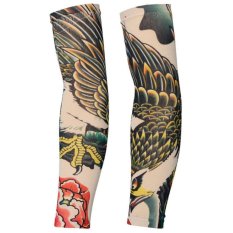 2 Pcs Tattoo Lengan Panjang Lengan Tato Palsu Tabir Surya Lengan (Tipe 2)-Intl