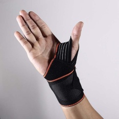 2 Pcs/lot Adjustable Sport Gelang Pergelangan Tangan Brace Perban Lilit Dukungan Band Tali Gym