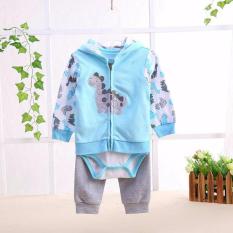 3 in1 Jumper Baby Set Jumper Jaket Celana Panjang Pakaian Bayi Laki Laki Dinno - F1041G