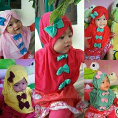 3 Pcs Jilbab anak/baby/kids monela poni yang lucu unyu-unyu