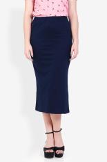 3second Women Clothing Skirts Wanita Pakaian Rok Blue Biru Diskon discount murah bazaar baju celana fashion brand branded