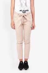 3second Women Clothing Pants & Leggings Pants Wanita Pakaian Celana & Legging Pants Brown Coklat Diskon discount murah bazaar baju celana fashion brand branded