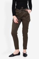 3second Women Clothing Pants & Leggings Pants Wanita Pakaian Celana & Legging Pants Green hijau Diskon discount murah bazaar baju celana fashion brand branded