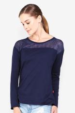 3 Second Ladies Tshirt Blue Diskon discount murah bazaar baju celana fashion brand branded