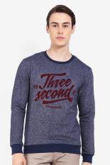 3second  Men Clothing Sweaters & Cardigans Sweaters  Pria Pakaian Sweater & Kardigan Sweater Grey Abu-abu Diskon discount murah bazaar baju celana fashion brand branded