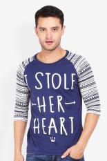 3 Second Men Tshirt Blue Diskon discount murah bazaar baju celana fashion brand branded
