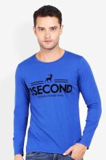 3 Second Men Tshirt Blue Diskon discount murah bazaar baju celana fashion brand branded