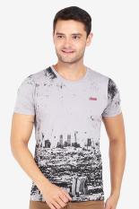 3 Second Men Tshirt Grey Diskon discount murah bazaar baju celana fashion brand branded