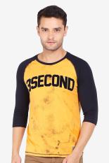 3 Second Men Tshirt Orange Diskon discount murah bazaar baju celana fashion brand branded