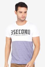 3 Second Men Tshirt White Diskon discount murah bazaar baju celana fashion brand branded