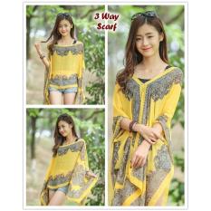 3 Way Sacrf YELLOW (1 Syal bisa dipakai dengan 3 gaya berbeda)
