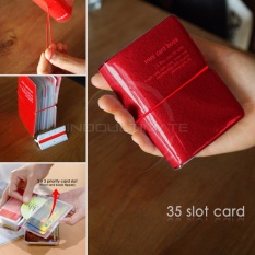 35 Slot PREMIUM Card Wallet/Dompet Kartu ATM/credit card OR 91-01 - Maroon