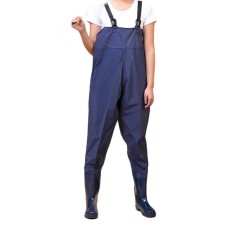 38-44 Fishing Chest Wader Boot Kaki Gratis Waterproof Perbaikan Kit Fishing Sepatu Bot Bernapas Ringan Anti Sol Antislip Build-in Pocket untuk Pria Wanita-Intl