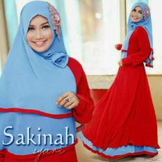 38 SAKINAH SYARI HIJAB GAMIS MAXI BERGO JERSEY SUPER BAJU MUSLIM ROK