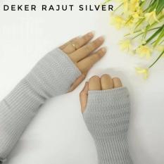 3K Handsock Finger - Manset Rajut - Abu