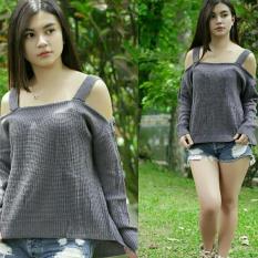 3K Sabrina Top Knite - Rajut Secker - Abu Tua