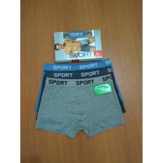 3Pcs Boxer Pria Sport Celana Dalam Boxer Cd Boxer Sport - 5Ahmdz