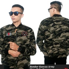 3R/jaket Bomber kanvas /cowo/ouval armi