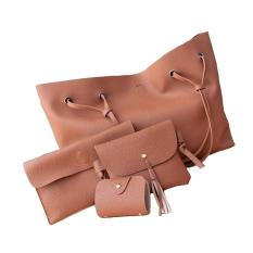 4in1 Tas Tassel Batam bag IMPOR Wanita Tassel #15 Bucket Korea Fashion Tote Kulit Selempang Slempang Cewe