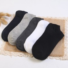 5 Pcs Musim Gugur Musim Dingin Pria Olahraga Cotton Kaus Kaki Dangkal Tabung Pendek Kaus Kaki Laki-laki Grosir-Intl