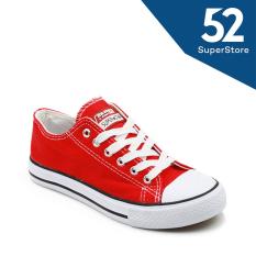 Faster Sepatu Sneakers Kanvas Wanita 1603-03 - Red/White 36/40