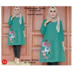 53395 flamboyan tunic/baju tunik murah/atasan muslim wanita murah