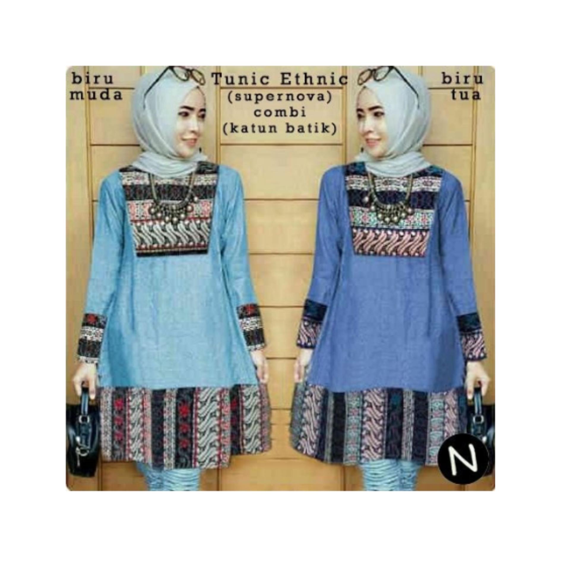 58233/baju tunik wanita/atasan bigsize/blouse muslim wanita/baju jumbo