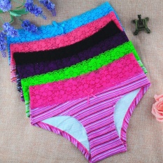 5 Pcs Wanita Bergaris Panties Renda Pakaian Dalam Pinggang Celana Dalam Pria Seksi Jual Celana-Internasional