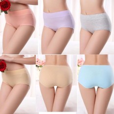 5 Pcs/pack untuk Wanita Celana Dalam Pakaian Dalam S Cotton Stretch Maxi LADIES Wanita Pakaian Dalam Wanita Briefs Ukuran Lebih-Internasional