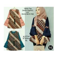 61116 tabita top/baju batik wanita/baju tunik/atasan muslim wanita