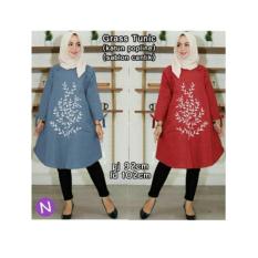 61121 graas tunic/baju tunik/atasan muslim wanita murah/baju grosiran