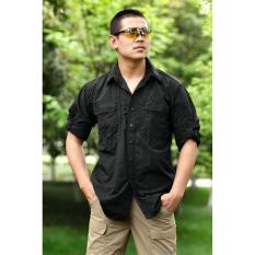 7dayofweek - kemeja tactical lapangan PDL outdoor BALACK / BEST SELLER