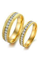 8 TAHUN B85940 Cincin Pasangan 2 Buah Set (Emas)