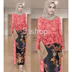 9 Shop Set 2in1 Kebaya Modern dan Rok Batik Wanita VETIE - ORANGE ( Tanpa Jilbab ) | Kebaya Wanita | Batik Wanita | Rok Batik Wanita | Stelan Kebaya Wanita | Stelan Batik Wanita | Kebaya Remaja | Rok Batik Remaja | Kebaya Pesta