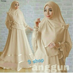 9 Shop Set Gamis Syari Muslim Wanita ANGGUN - COKSU Dress Muslim Syar'i Muslim Hijab Muslim Gamis Wanita