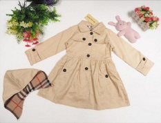 Sepasang Rambut 2016 Perdagangan Luar Negeri Musim Gugur dan Musim Dingin Model Girl Windbreaker Versi Korea dari Hooded Panjang Anak-anak Di Jaket-Intl