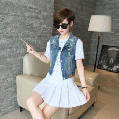 Wanita Slim Lapel; Tanpa Lengan Coat; Rompi-Internasional