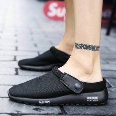 A03 Musim Panas Gaya Baru Fashion Korea Style Anti Slip SLIP ON Sandal Sandal Rumah 636-Hitam-Internasional