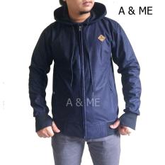 A&ME - Jaket Bomber Jaket Parasut Bolak Balik Jaket Parka Parca Jaket Pria Wanita Jaket Pilot Distro 2 Lapis + Kupluk Hoodie Bahan Parasut Tebal