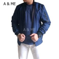 A&ME - Jaket Bomber Jaket Parasut Bolak Balik Jaket Parka Parca Jaket Pria Wanita Jaket Pilot Distro 2 Lapis + Kupluk Hoodie Bahan Parasut Tebal