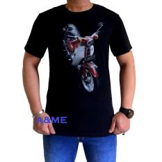A&ME - Kaos Distro Fashion T'Shirt Distro 100{55e037da9a70d2f692182bf73e9ad7c46940d20c7297ef2687c837f7bdb7b002} Cotton Combed Atasan Pria Wanita Fashion Baju 100{55e037da9a70d2f692182bf73e9ad7c46940d20c7297ef2687c837f7bdb7b002} Cotton Lembut Adem Simple Keren Casual Sporty Tulisan Sablonan Gambar Bagus Motor Honda Tahun Tua Clasic - Hitam