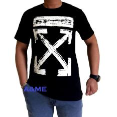 A&ME - Kaos Distro Fashion T-shirt Distro 100% Cotton Combed Atasan Pria Wanita Fashion Baju 100% Cotton Lembut Adem Simple Keren Casual Sporty Sablonan Bagus Tulisan Gambar X Silang - Kaos Hitam