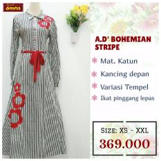 Abaya Dannis D'Bohemian Stripe