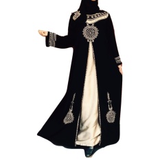 Abaya Gamis Wanita Turkey Gold Free Pashmina